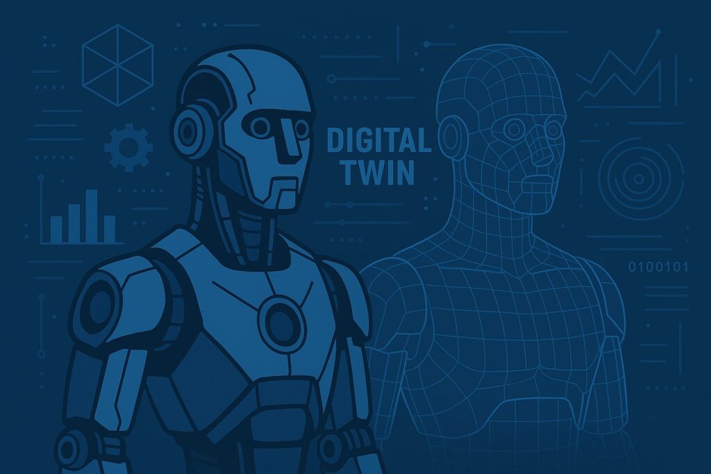 Digital Twin System Monitoring Smart Factory Operations