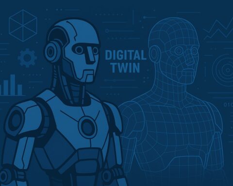 Digital Twin System Monitoring Smart Factory Operations