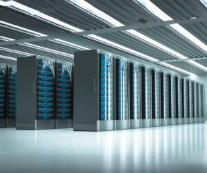 Futuristic AI Data Center Power Demand