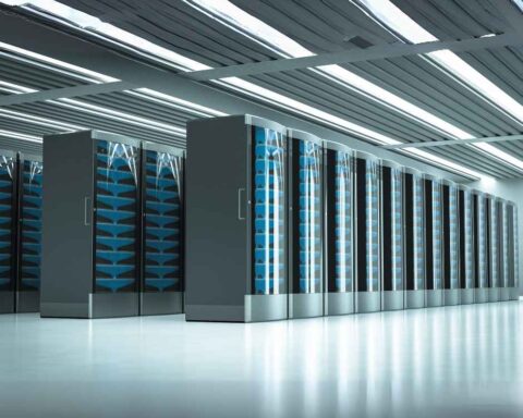 Futuristic AI Data Center Power Demand
