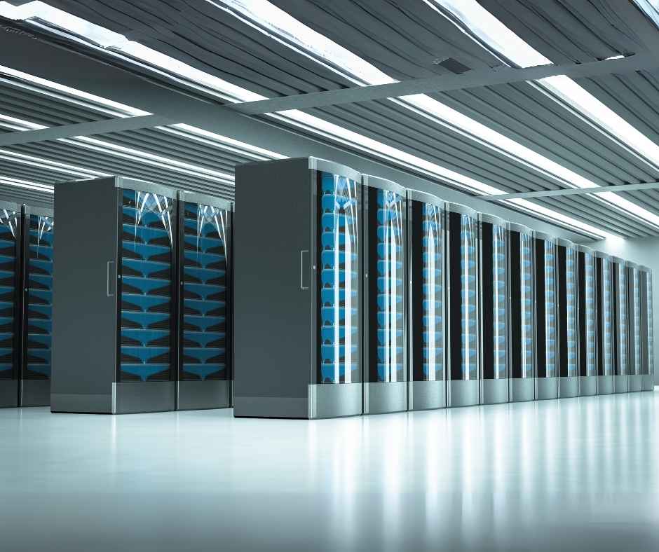 Futuristic AI Data Center Power Demand