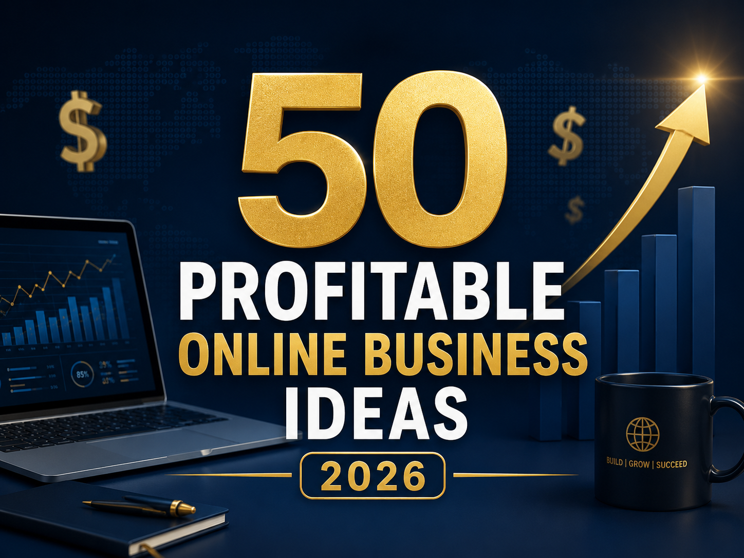 50 PROFITABLE ONLINE BUSINESS IDEAS